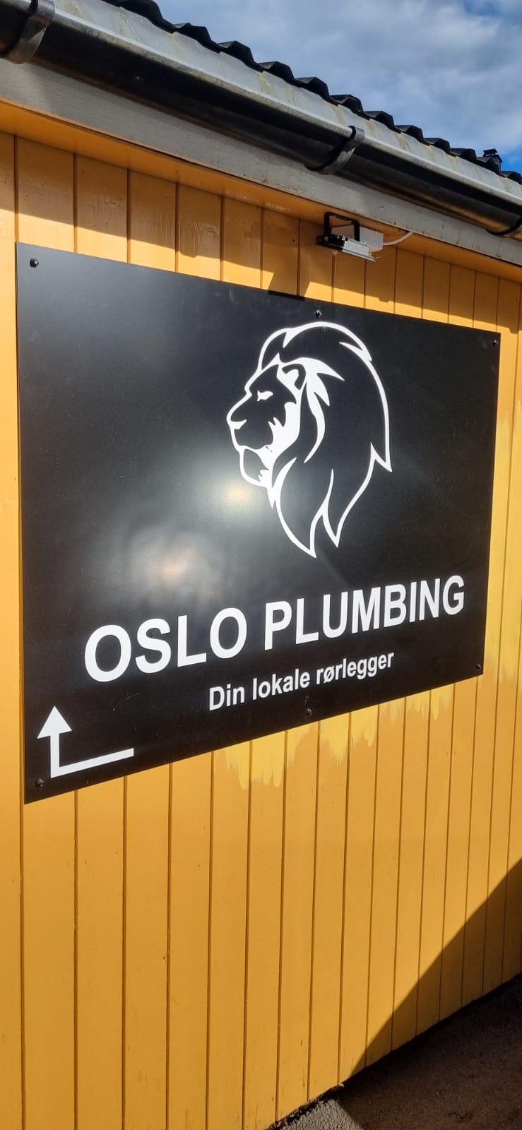 Oslo Plumbing kontorvegg i Normannsgata