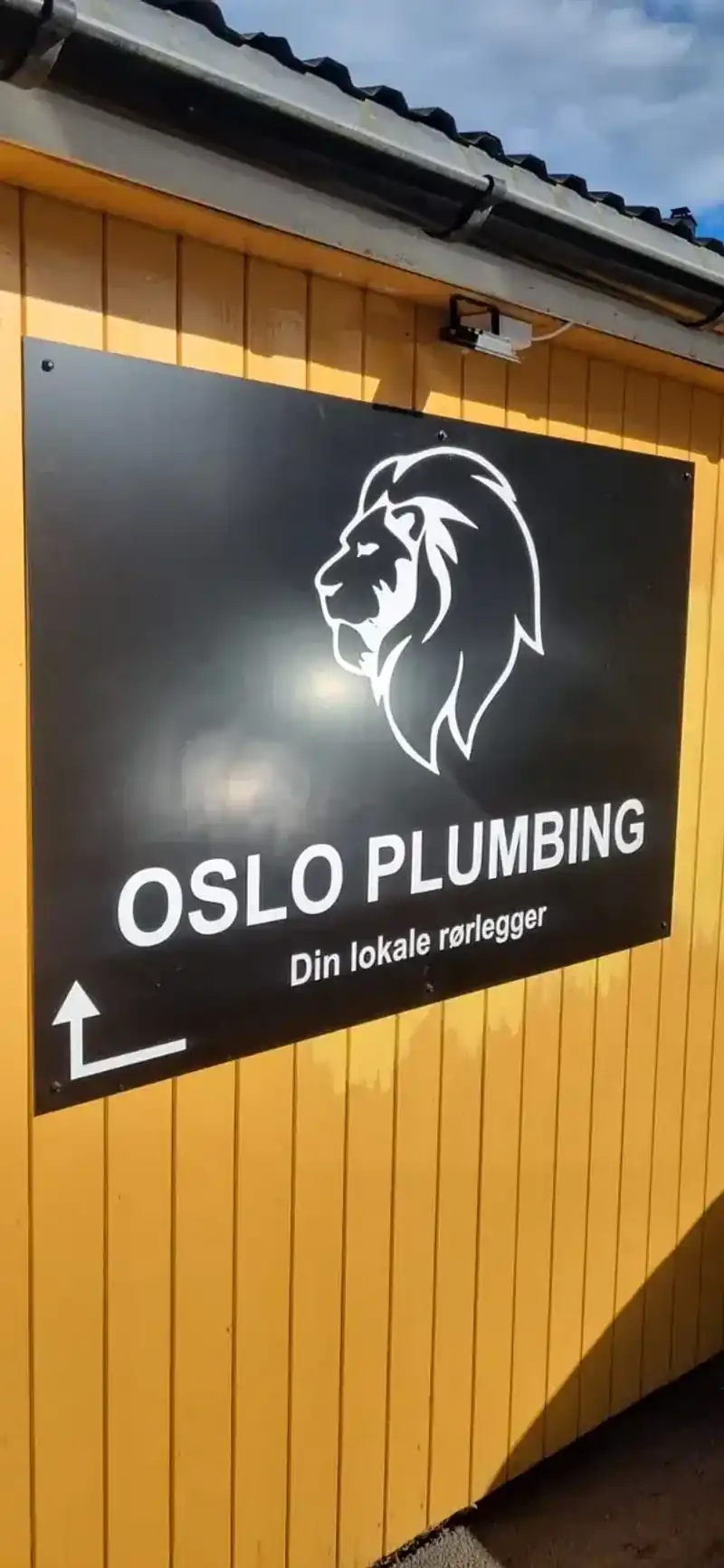 Oslo Plumbing kontorvegg i Normannsgata